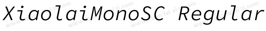XiaolaiMonoSC Regular字体转换